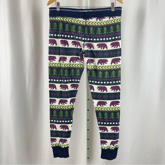 Lazy One Large Bear Pine Cabin Pj Leggings Pants Ridge Tahoe Lake Tahoe Nature - Picture 2 of 7